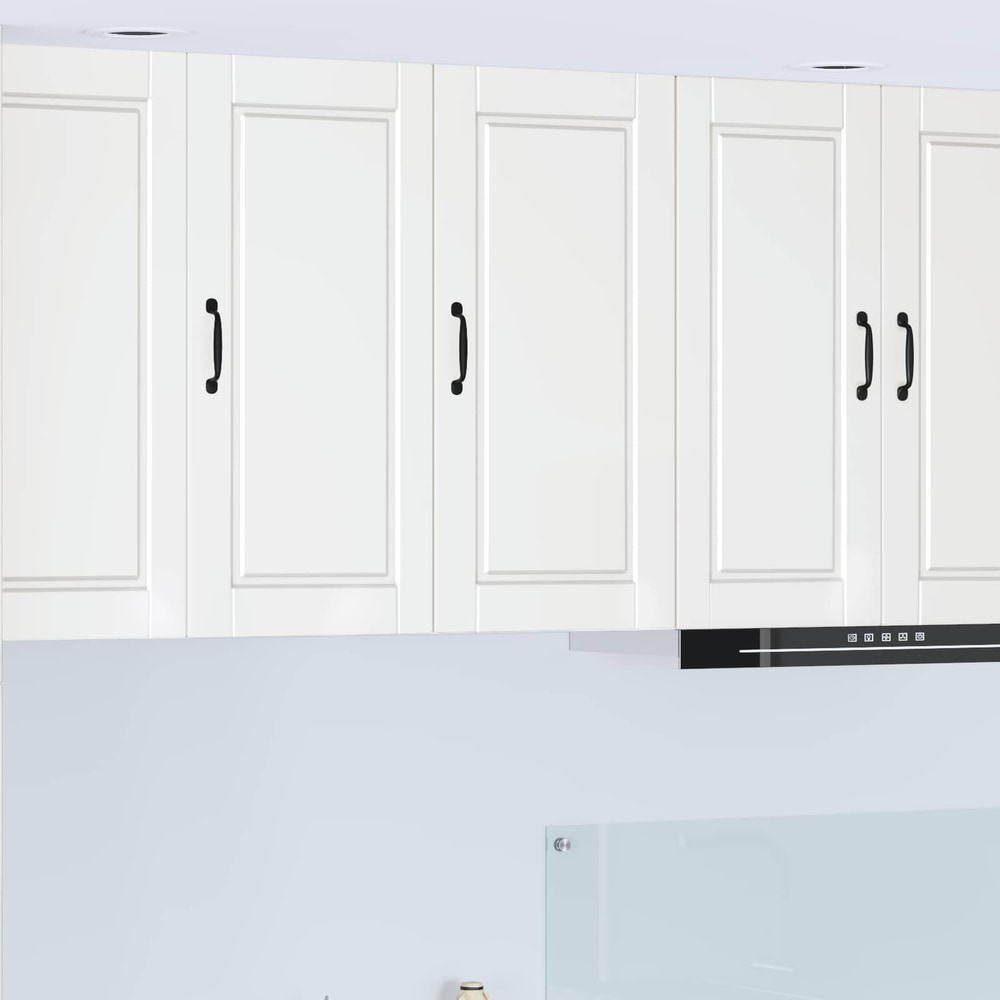 Kitchen Wall Cabinet "Porto" Engineered Wood High Gloss White 1x wall cabinet (1 door) 40 cm wide 80 cm high