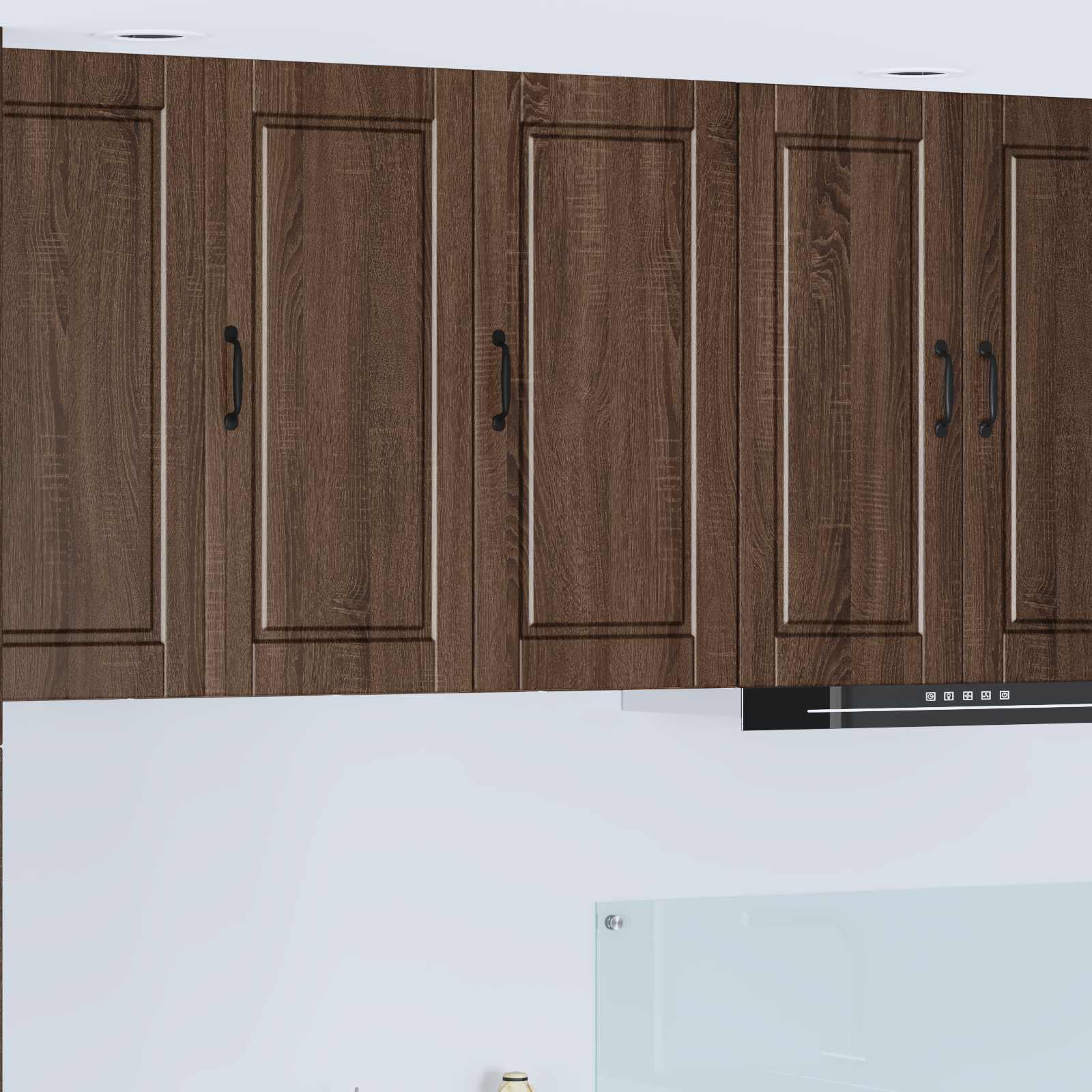 vidaXL Wall Cabinet PORTO Brown Oak 40 x 31 x 80 cm Engineered Wood 1