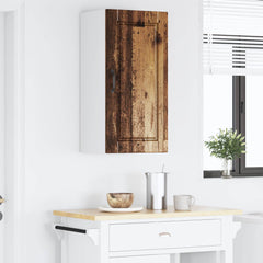 vidaXL Wall Cabinet PORTO Old Wood 40 x 31 x 80 cm Engineered Wood 4