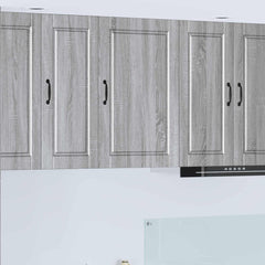 Kitchen Wall Cabinet "Porto" Engineered Wood Grey Sonoma 1x wall cabinet (1 door) 50 cm wide 80 cm high
