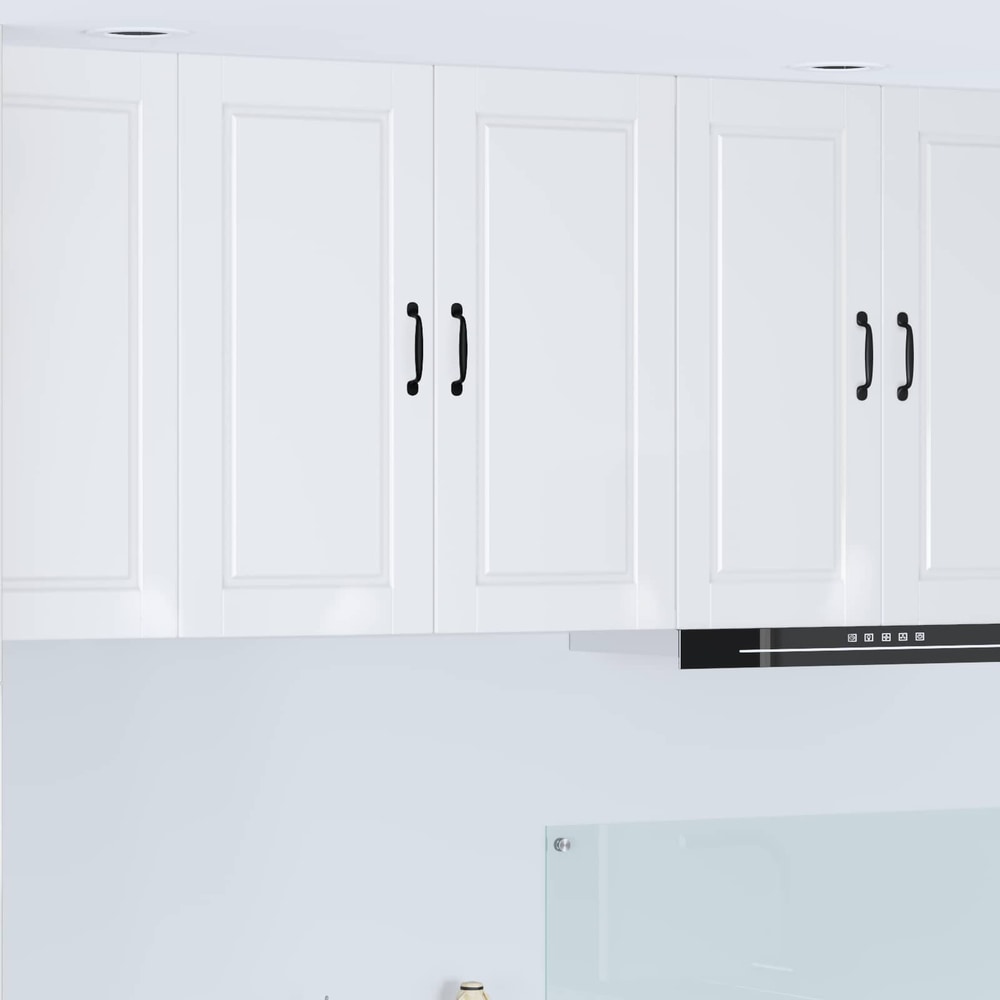 Kitchen Wall Cabinet "Porto" Engineered Wood High Gloss White 1x wall cabinet (2 doors) 80 cm wide 80 cm high