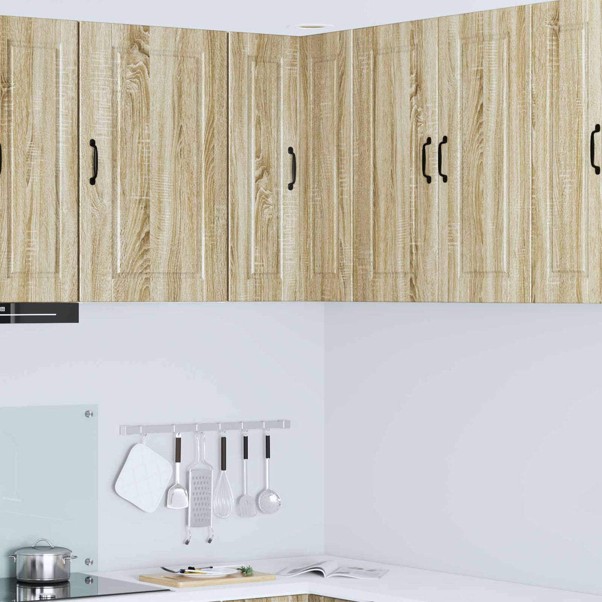 vidaXL Kitchen Wall Cabinet "Porto" Engineered Wood Sonoma Oak