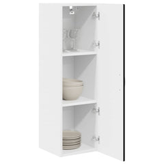 vidaXL Wall Cabinet PORTO Black 30 x 31 x 100 cm Engineered Wood 3
