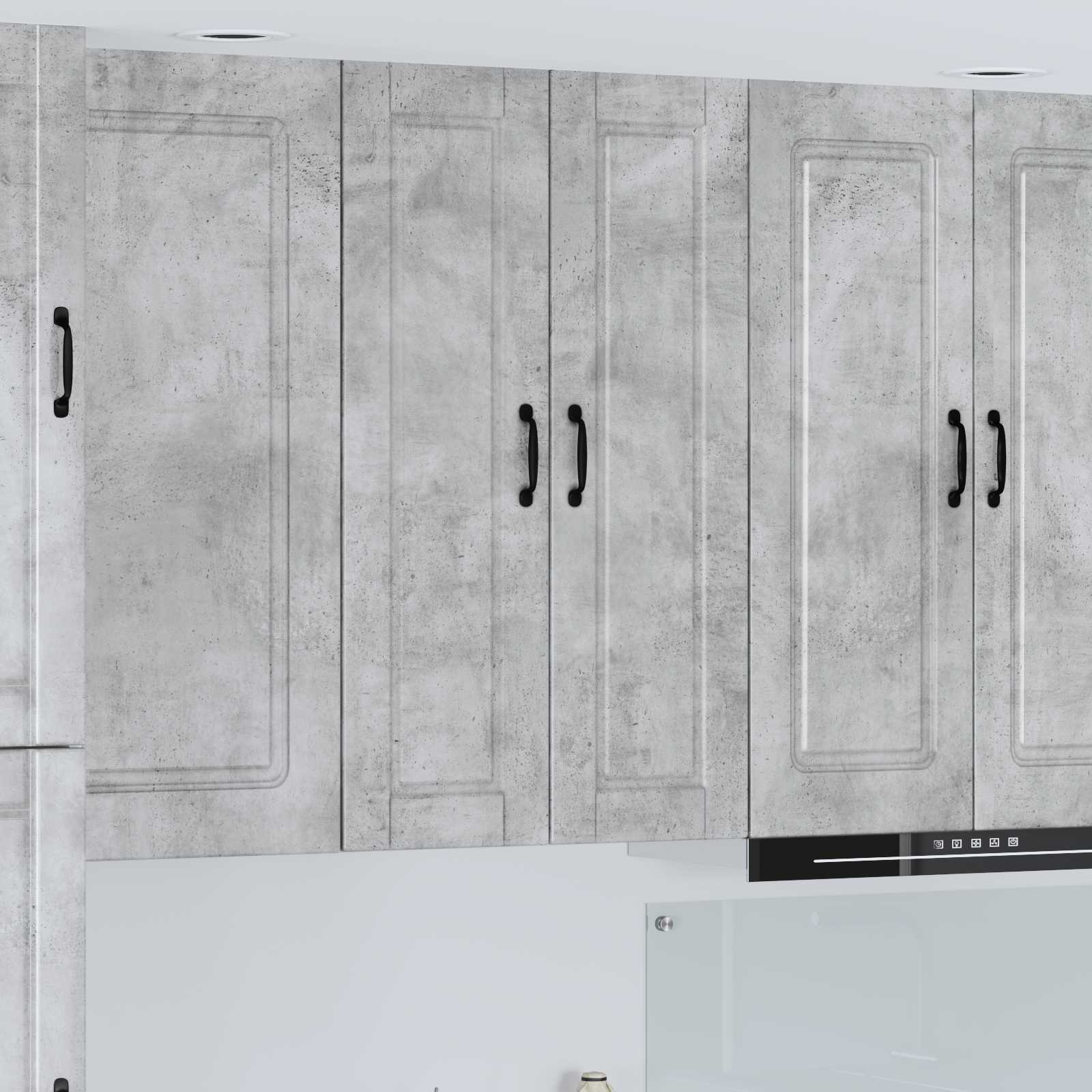 vidaXL Wall Cabinet PORTO Concrete Grey 30 x 31 x 100 cm 1