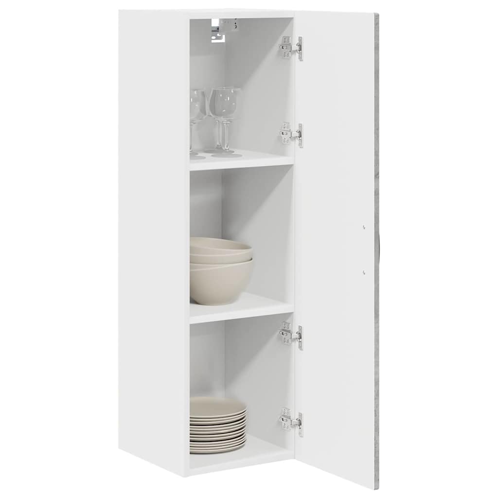 vidaXL Wall Cabinet PORTO Concrete Grey 30 x 31 x 100 cm 3