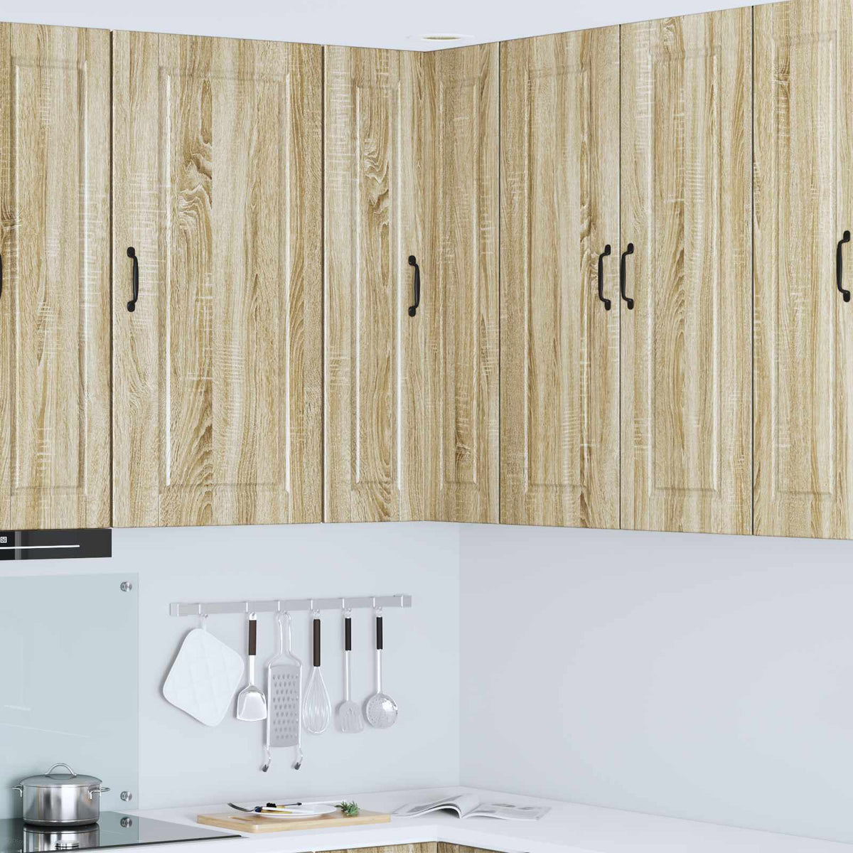vidaXL Kitchen Wall Cabinet "Porto" Engineered Wood Sonoma Oak
