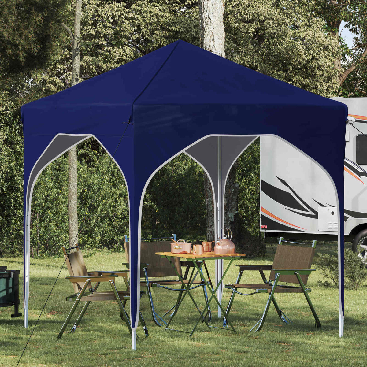 Pop-up Party Tent 194 x 194 x 245 cm without Sidewall Blue