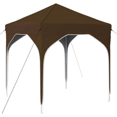 Pop-up Party Tent 194 x 194 x 245 cm without Sidewall Taupe