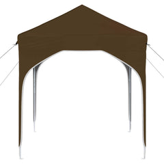 Pop-up Party Tent 194 x 194 x 245 cm without Sidewall Taupe