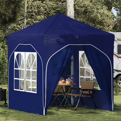 Pop-up Party Tent 192 x 192 x 245 cm with 4 Sidewalls Blue
