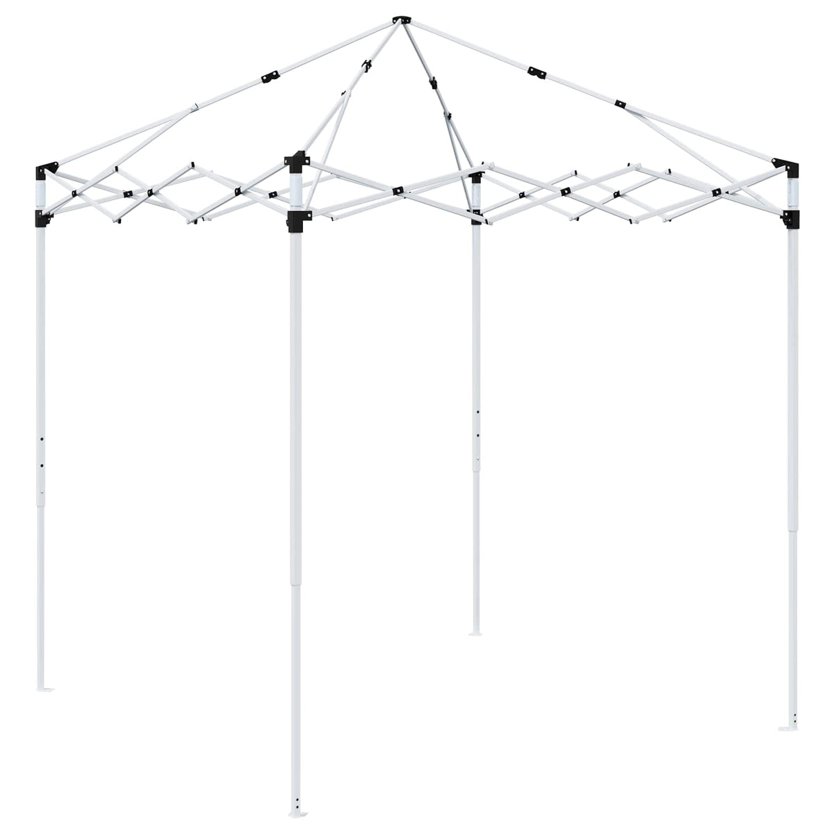 Pop-up Party Tent 192 x 192 x 245 cm with 4 Sidewalls Taupe