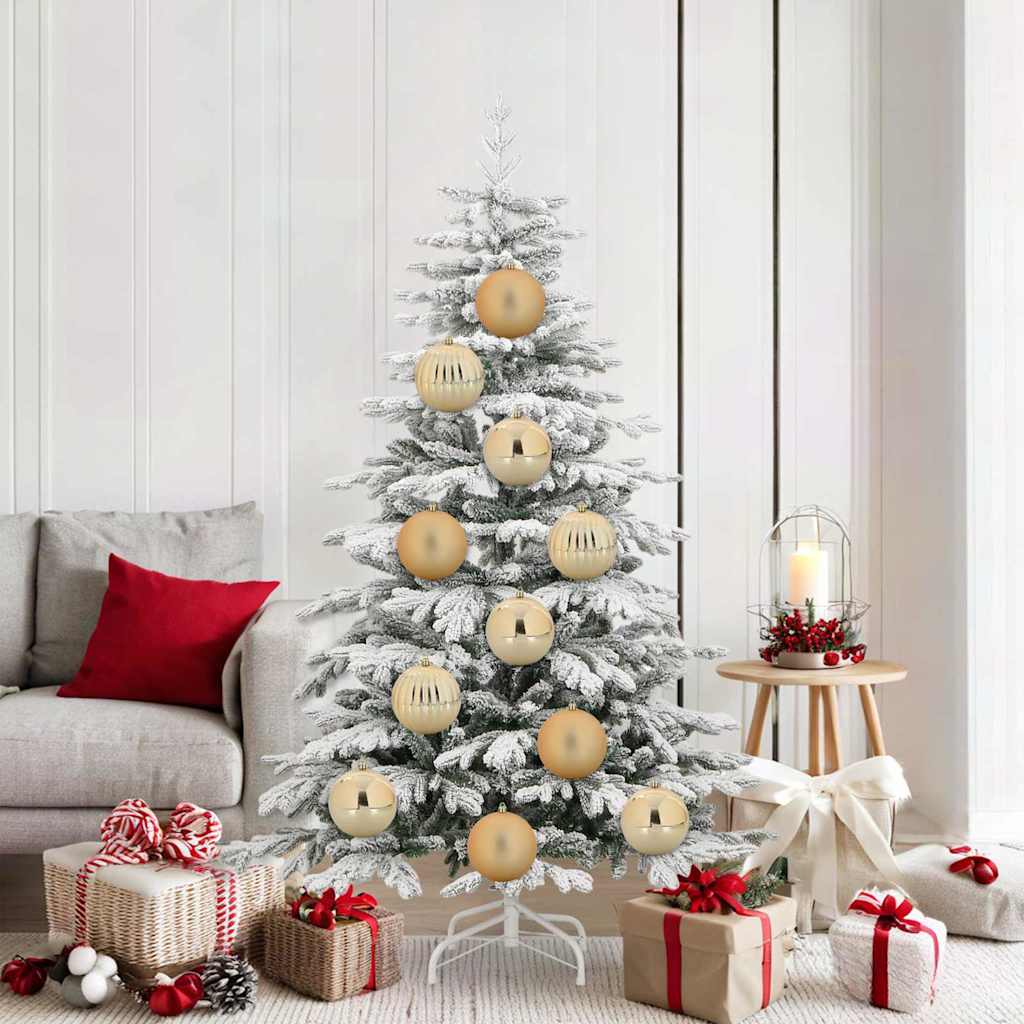 vidaXL Christmas Bauble Set XL 9 pcs Gold Ø 15 cm Plastic 1