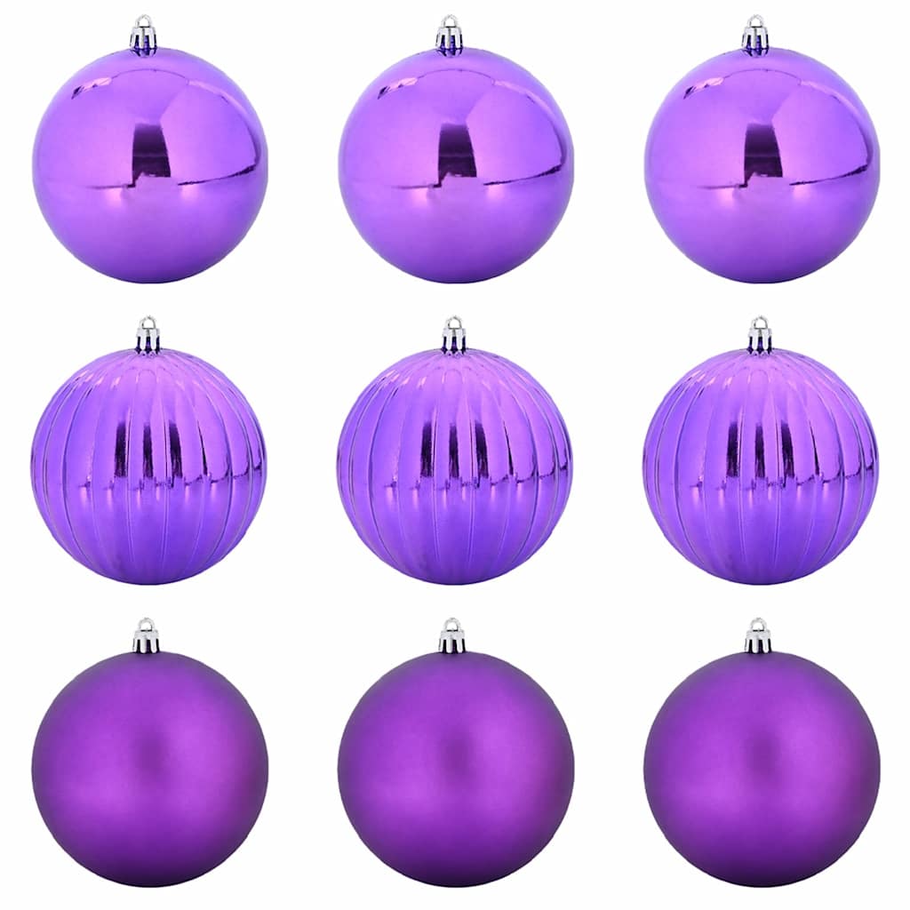 vidaXL Christmas Bauble Set XL 9 pcs Lilac Ø 15 cm Plastic 2