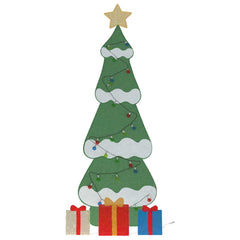 vidaXL Lighted Christmas Tree with 3 Gift Boxes 2D Warm White 6