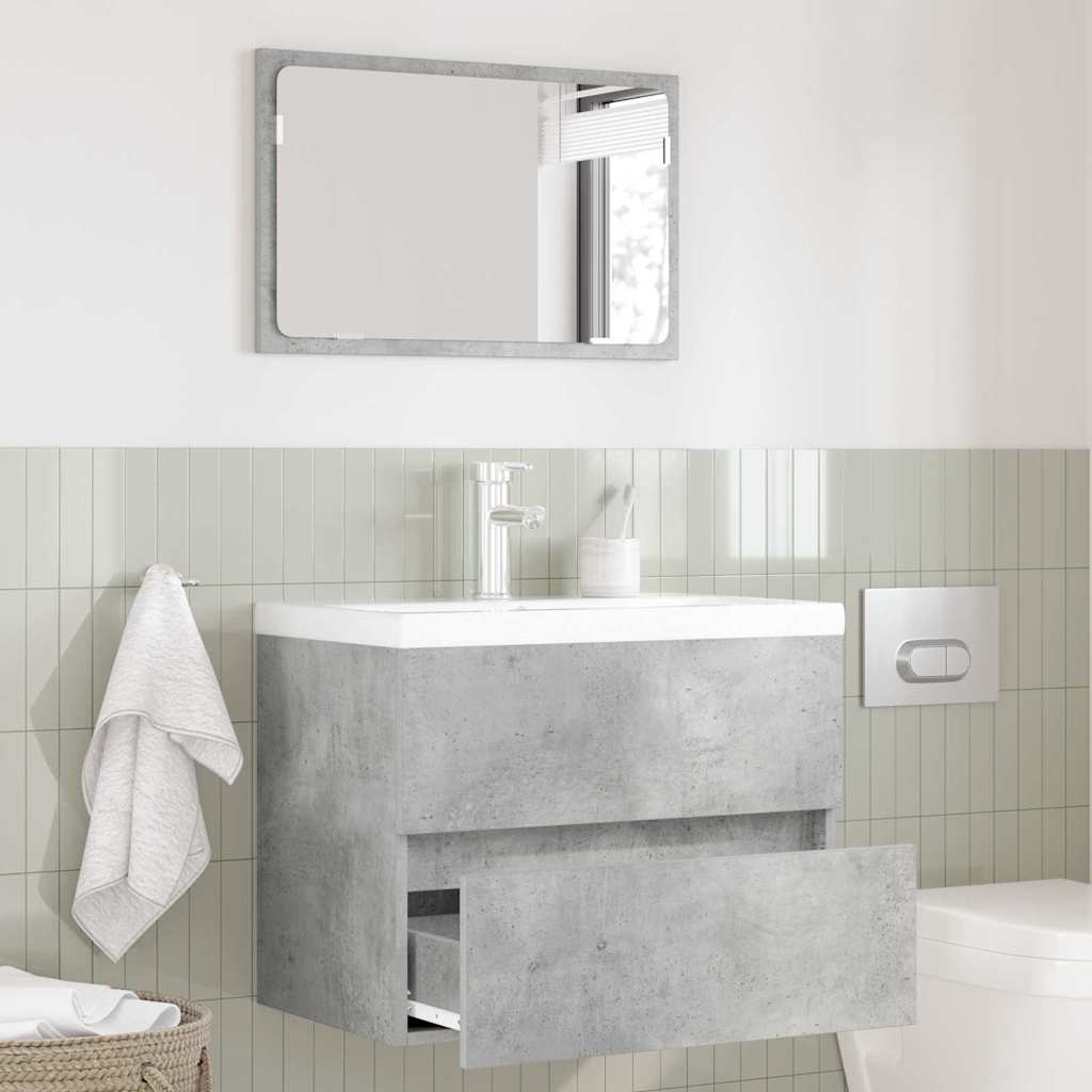 vidaXL Bathroom Furniture Set Concrete Grey 60 x 38.3 x 45 cm 1