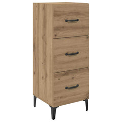 vidaXL Sideboard Artisan Oak 34.5 x 34 x 90 cm Engineered Wood 2