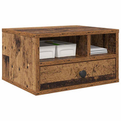 vidaXL Printer Stand Old Wood 40 x 32 x 24 cm Engineered Wood 3