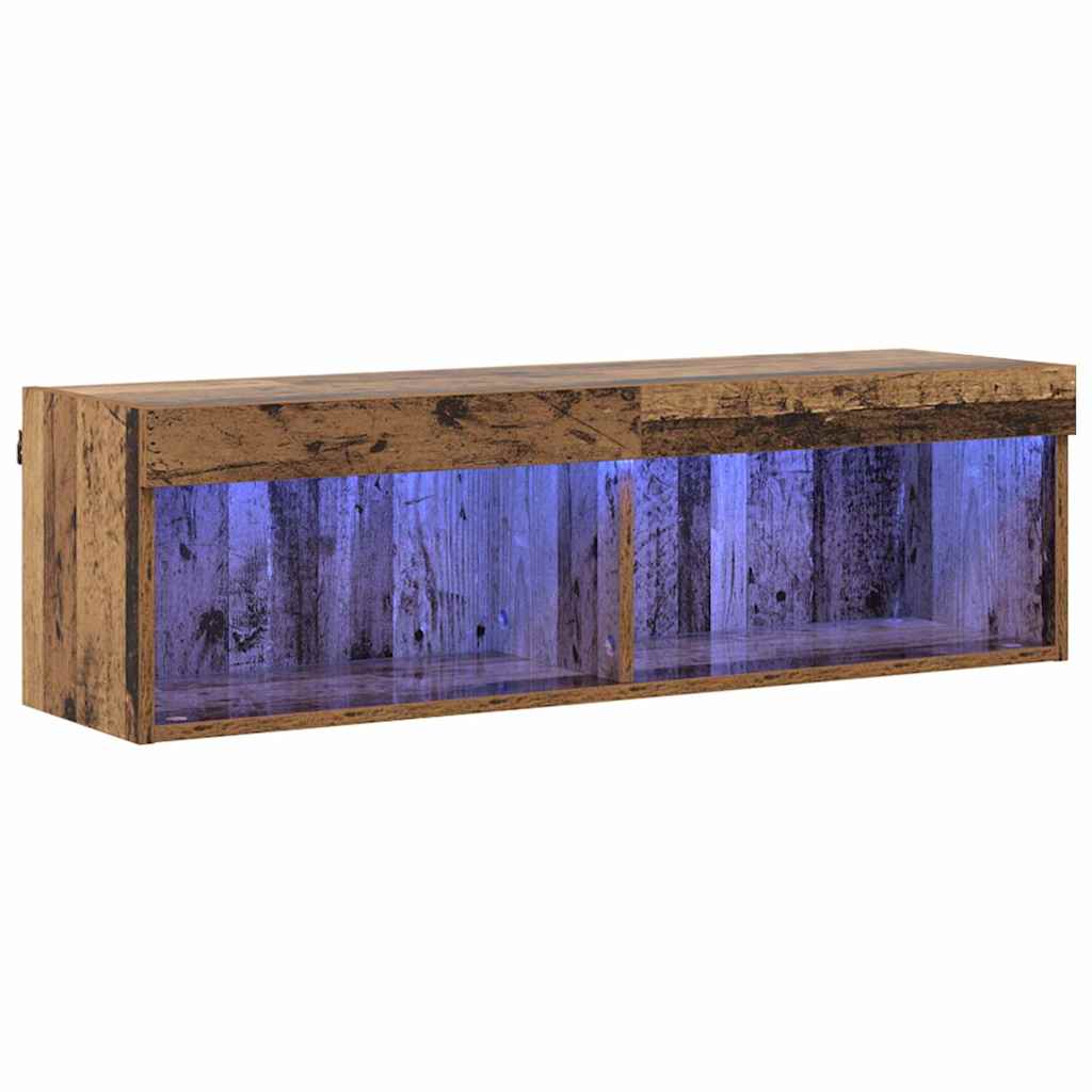 vidaXL TV Cabinet Set Old Wood Engineered Wood 2