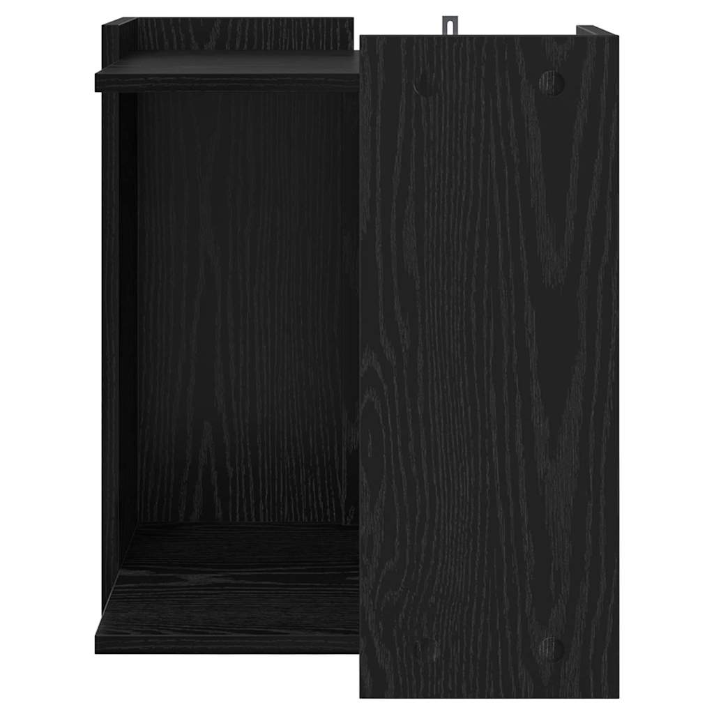 vidaXL Cat Litter Box Enclosure Black Oak 42 x 42 x 51 cm 5
