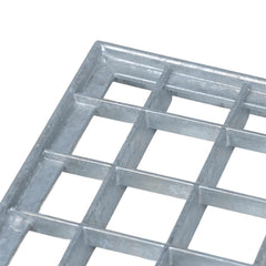 vidaXL Grating Silver 40 x 40 x 2 cm Hot-Dip Galvanised Steel 6