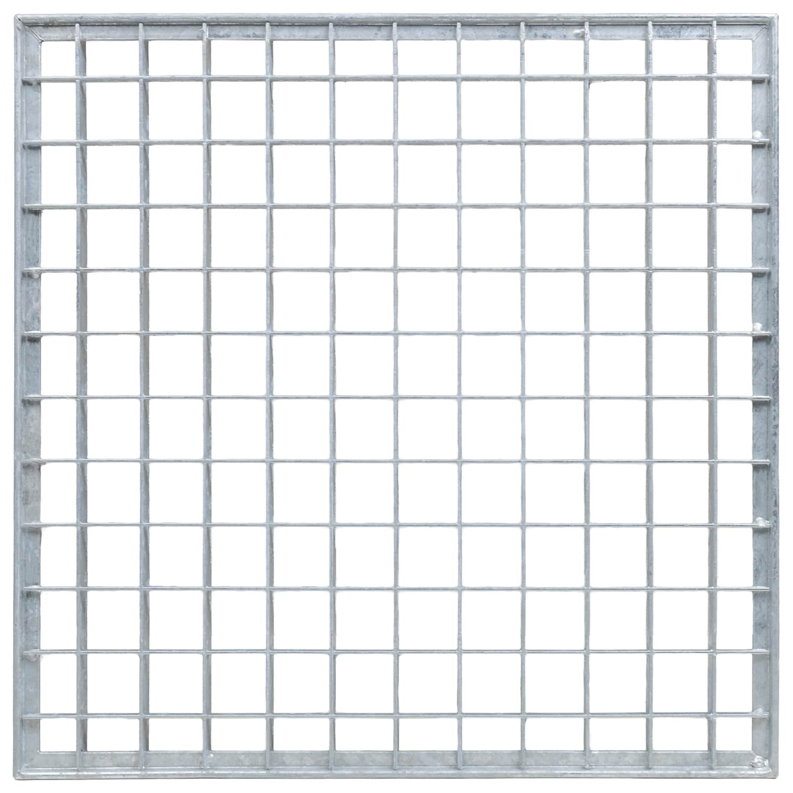 vidaXL Grating Silver 40 x 40 x 2 cm Hot-Dip Galvanised Steel 5