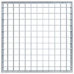vidaXL Grating Silver 40 x 40 x 2 cm Hot-Dip Galvanised Steel 5