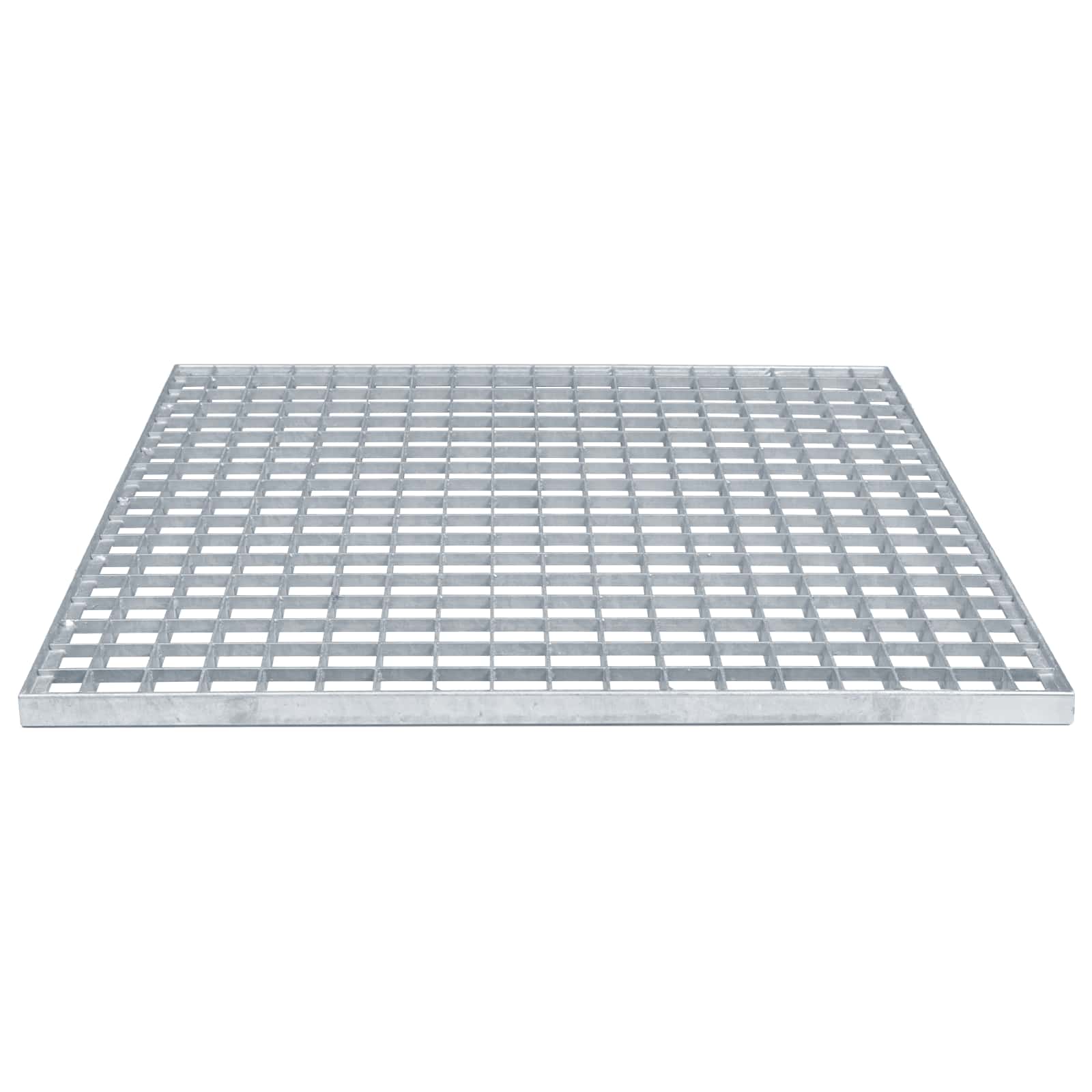 vidaXL Grating Silver 60 x 60 x 2 cm Hot-Dip Galvanised Steel 4