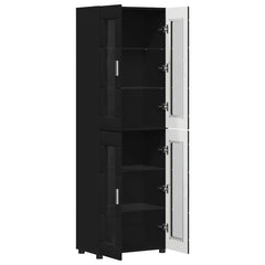 vidaXL Highboard FLORIN 60 x 35 x 182 cm Black Engineered Wood 5