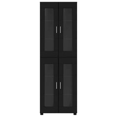 vidaXL Highboard FLORIN 60 x 35 x 182 cm Black Engineered Wood 6