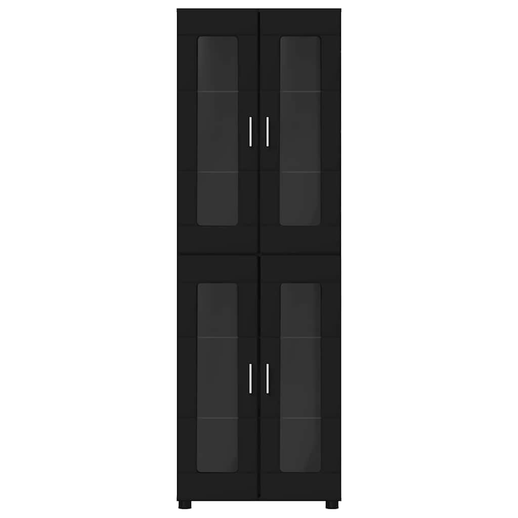 vidaXL Highboard FLORIN 60 x 35 x 182 cm Black Engineered Wood 6