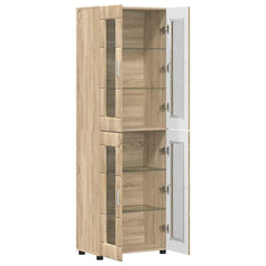 vidaXL Highboard FLORIN 60 x 35 x 182 cm Sonoma Oak Engineered Wood 5