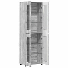 vidaXL Highboard FLORIN 60 x 35 x 182 cm Grey Sonoma Engineered Wood 5