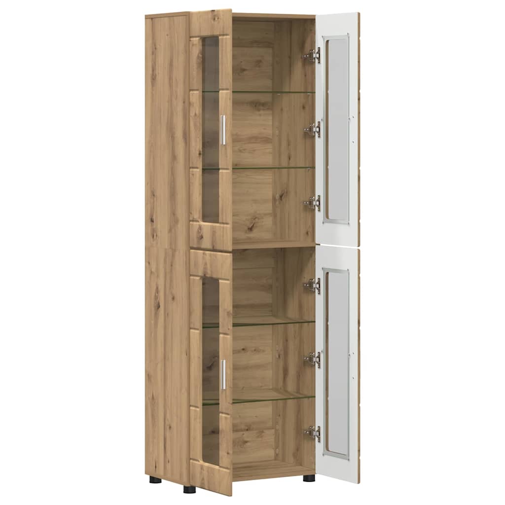 vidaXL Highboard FLORIN 60 x 35 x 182 cm Artisan Oak Engineered Wood 5