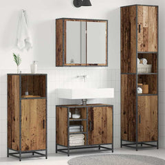 Bathroom Furniture Set 3 pcs 65 x 33 x 60 cm Old wood