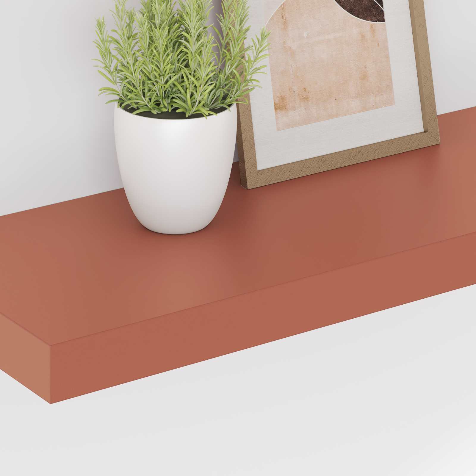 vidaXL Wall Shelf 4 pcs Red 60 x 23.5 x 3.8 cm Engineered Wood 5