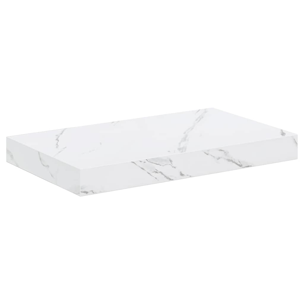 vidaXL Wall Shelf 4 pcs White Marble 40 x 23.5 x 3.8 cm 6