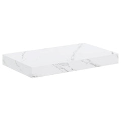 vidaXL Wall Shelf 4 pcs White Marble 40 x 23.5 x 3.8 cm 6
