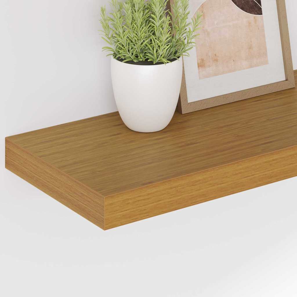 vidaXL Wall Shelf 4 pcs Beige 60 x 23.5 x 3.8 cm Engineered Wood 5