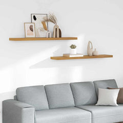 vidaXL Floating Wall Shelves 120x23.5x3.8 cm MDF 2 pcs