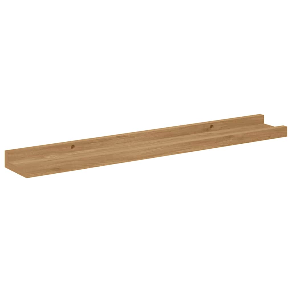 vidaXL Wall Shelf 4 pcs Brown 60 x 9 x 3 cm Engineered Wood 6