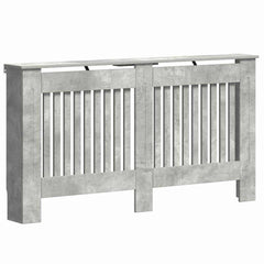 vidaXL Radiator Cover Concrete Grey 152 x 19 x 81.5 cm Engineered Wood 2