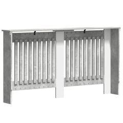 vidaXL Radiator Cover Concrete Grey 152 x 19 x 81.5 cm Engineered Wood 6