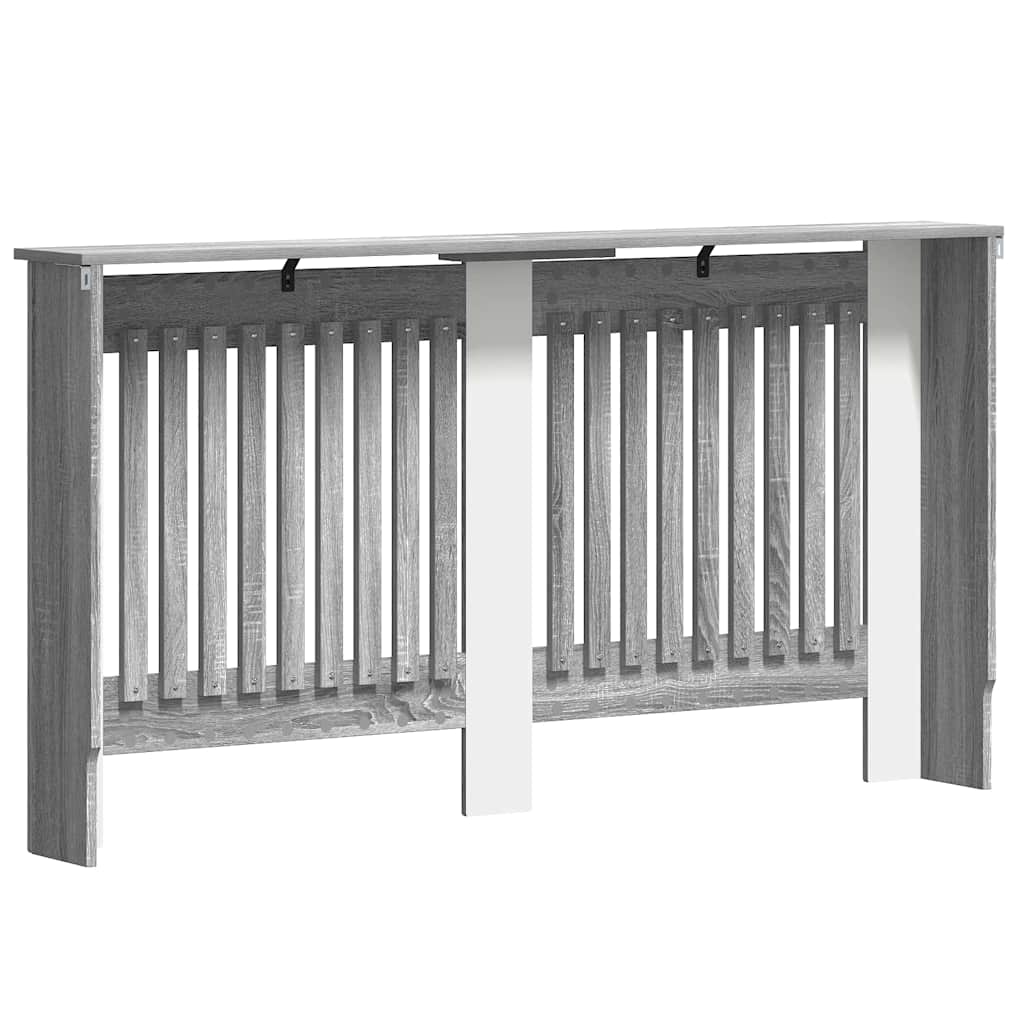 vidaXL Radiator Cover Grey Sonoma 152 x 19 x 81.5 cm Engineered Wood 6