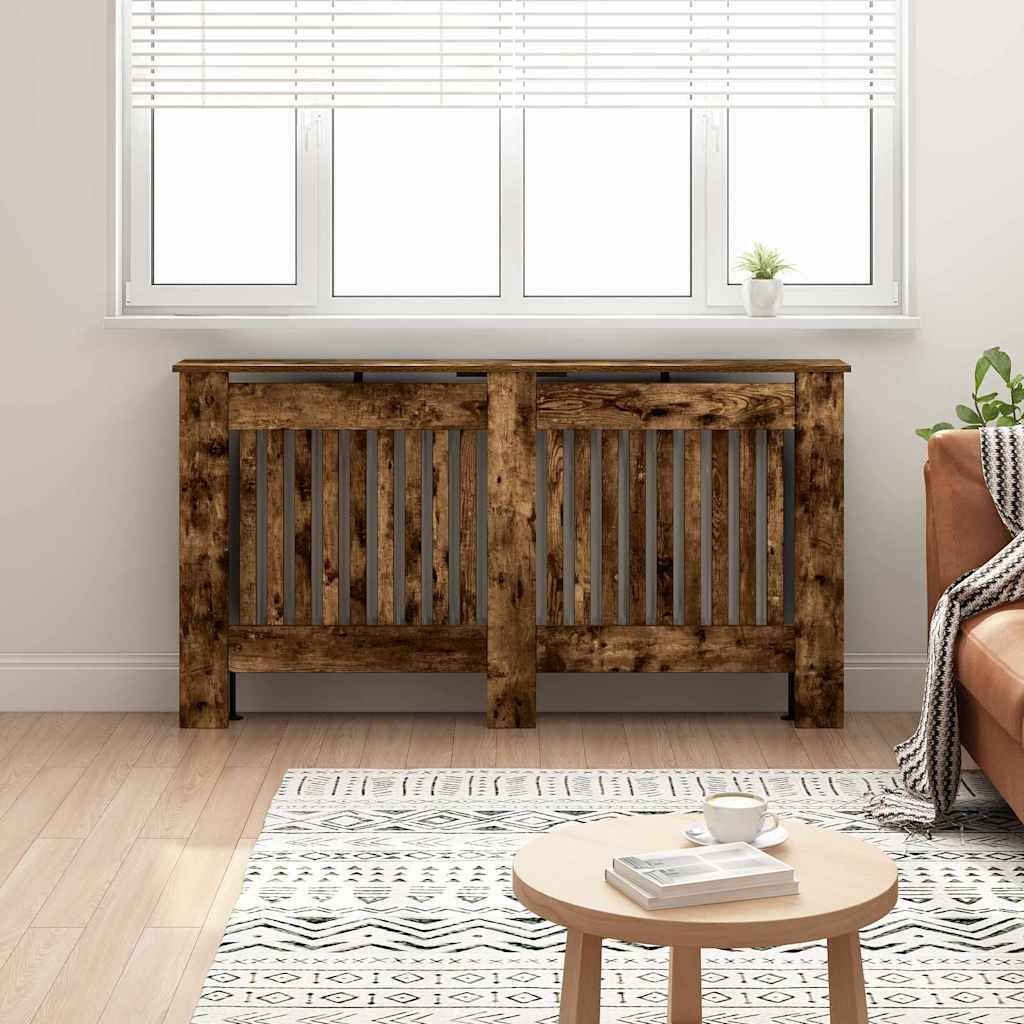 vidaXL Radiator Cover 152 x 19 x 81.5 cm Engineered Wood