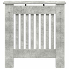 vidaXL Radiator Cover Concrete Grey 78 x 19 x 81.5 cm Engineered Wood 4
