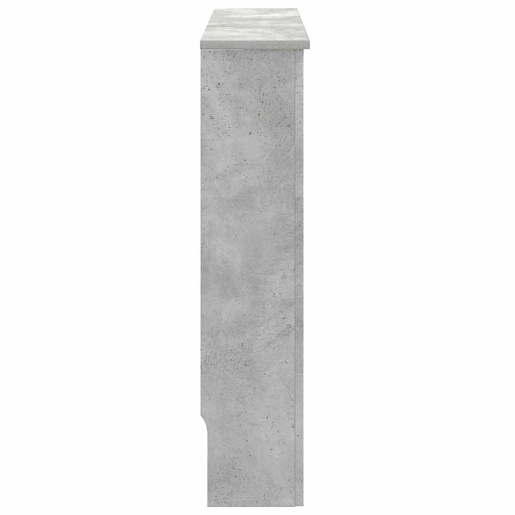 vidaXL Radiator Cover Concrete Grey 78 x 19 x 81.5 cm Engineered Wood 5