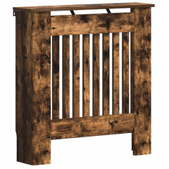 vidaXL Radiator Cover Smoked Oak 78 x 19 x 81.5 cm Engineered Wood 2