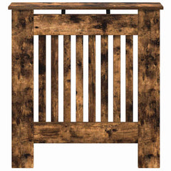 vidaXL Radiator Cover Smoked Oak 78 x 19 x 81.5 cm Engineered Wood 4