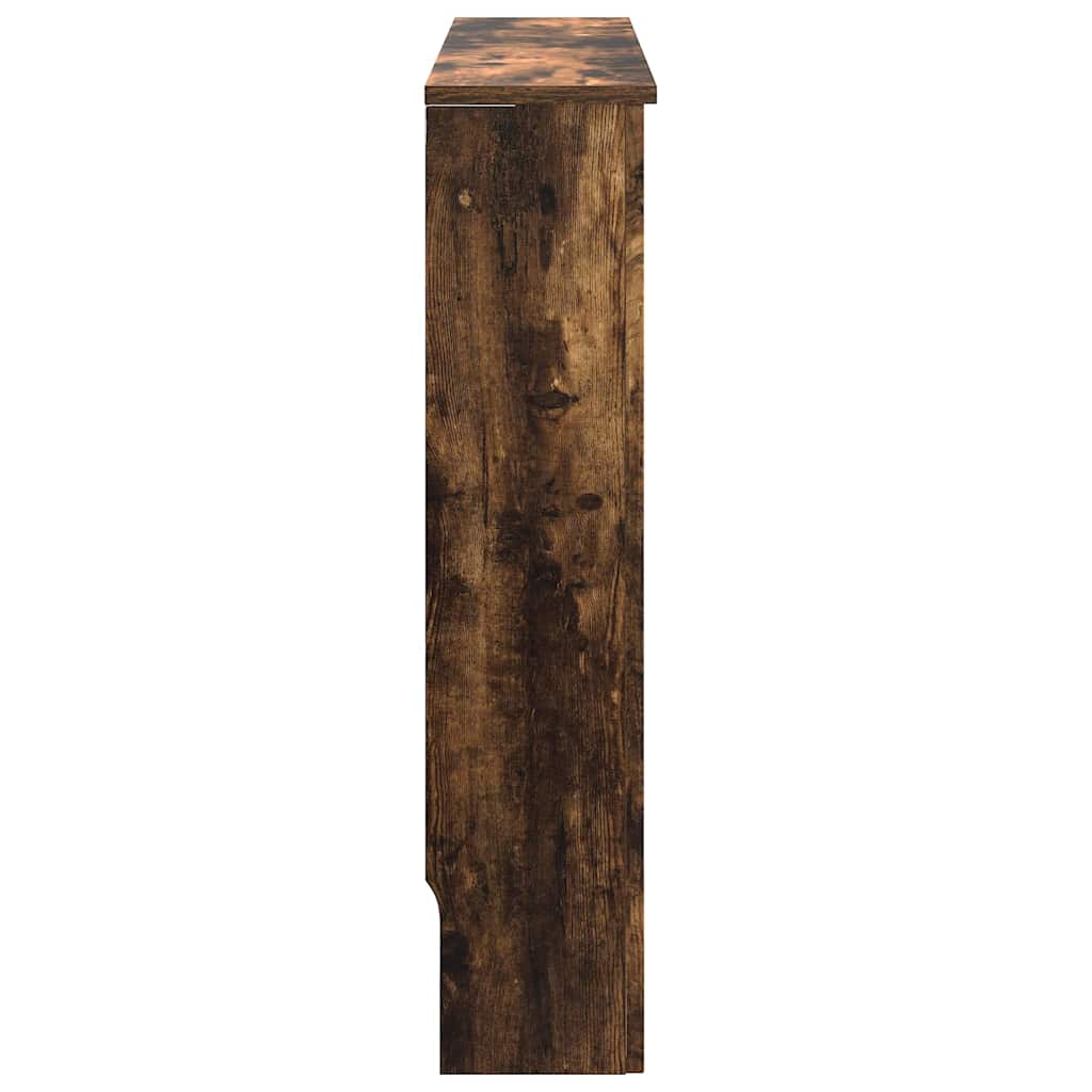 vidaXL Radiator Cover Smoked Oak 78 x 19 x 81.5 cm Engineered Wood 5