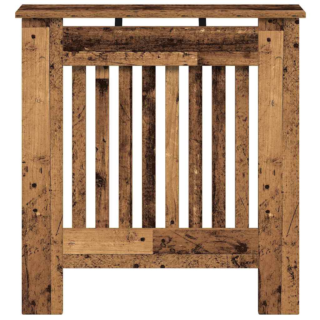 vidaXL Radiator Cover Old Wood 78 x 19 x 81.5 cm Engineered Wood 4